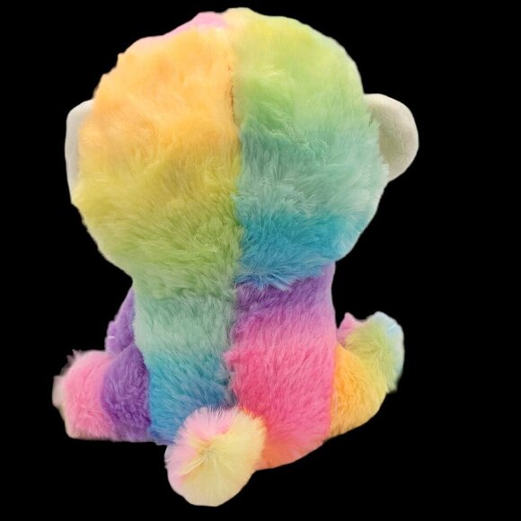 Animal Adventure Monkey 7" Seated Pastel Multicolor Soft Eyes Colorful 2019 - Picture 3 of 7